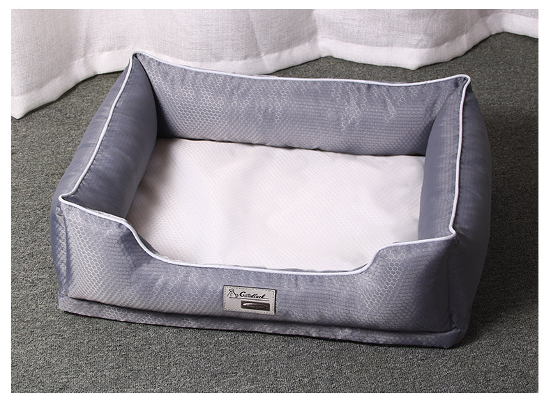 Removable Cover Bolster Dog Bed