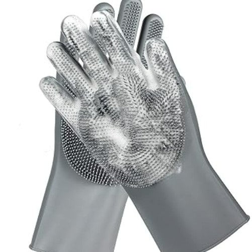 Silicone Pet Grooming Massage Gloves